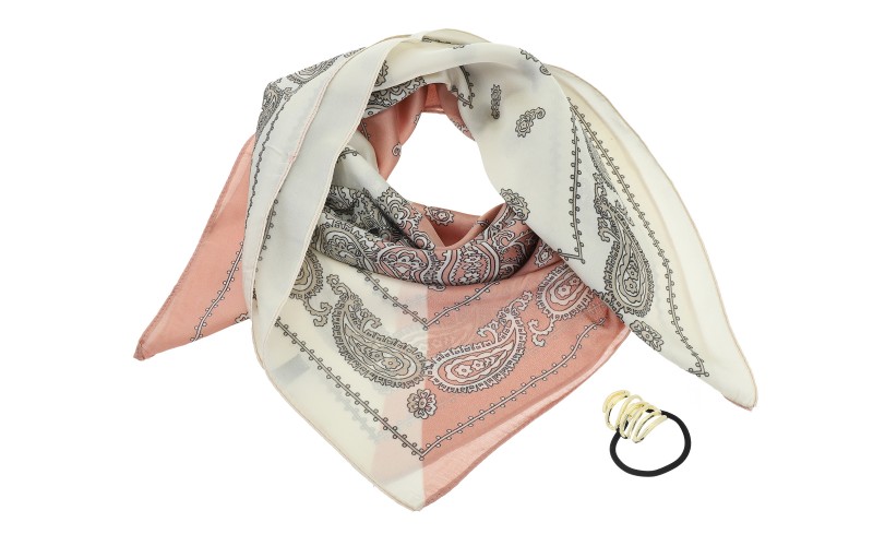 Natural Pink St. Ives Sjaal – afbeelding 3