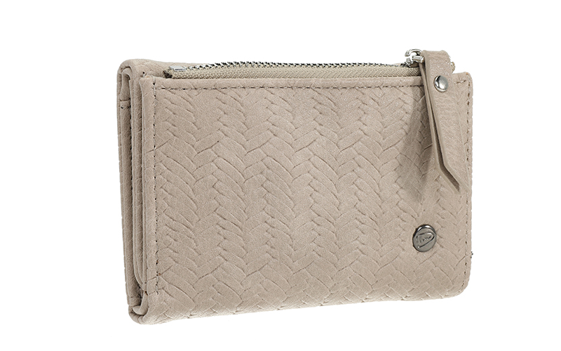 Light Taupe Portemonneetje Yuma in gebruik