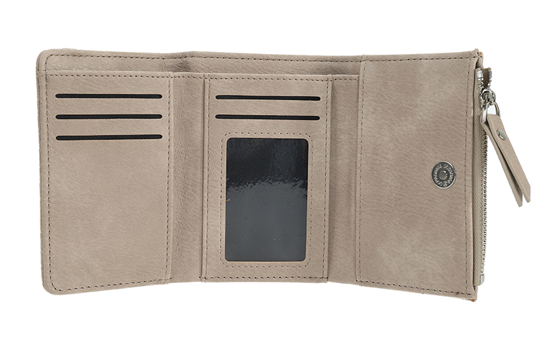 Light Taupe Portemonneetje Yuma – afbeelding 4