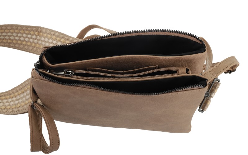 Light Camel New York Schoudertasje – afbeelding 4