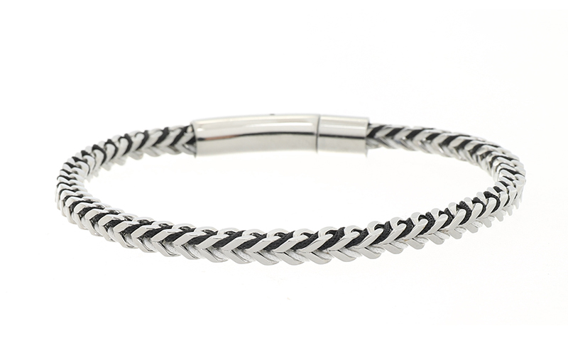 Black White Herenarmband Tobias