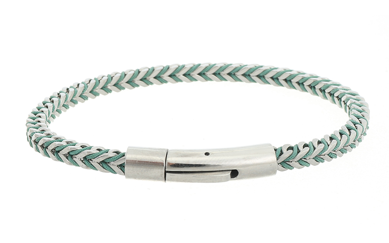 Green Herenarmband Tobias in gebruik