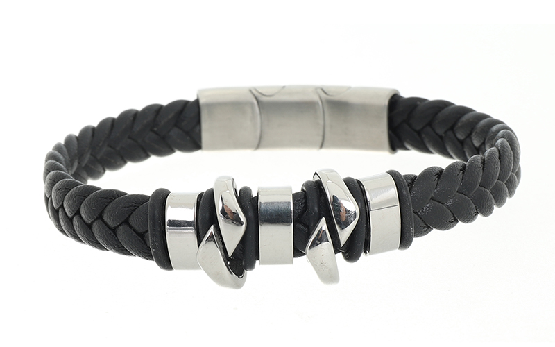 Black Herenarmband Castor