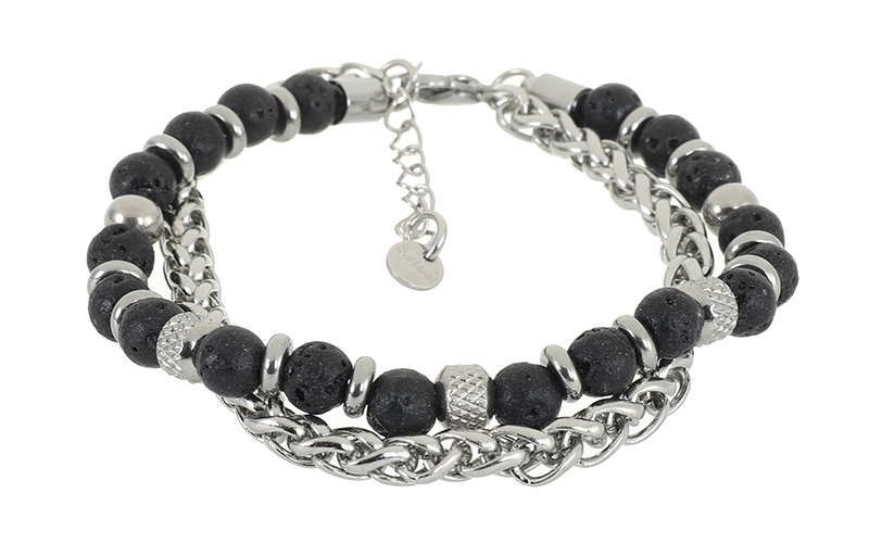 Black Herenarmband Hidde