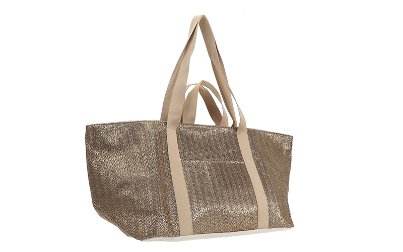 Metallic Beach Shopper San Pedro in gebruik