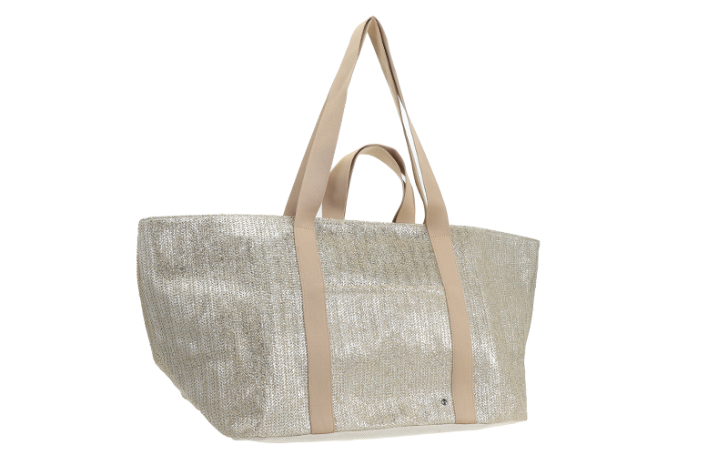 White Champagne Beach Shopper San Pedro in gebruik