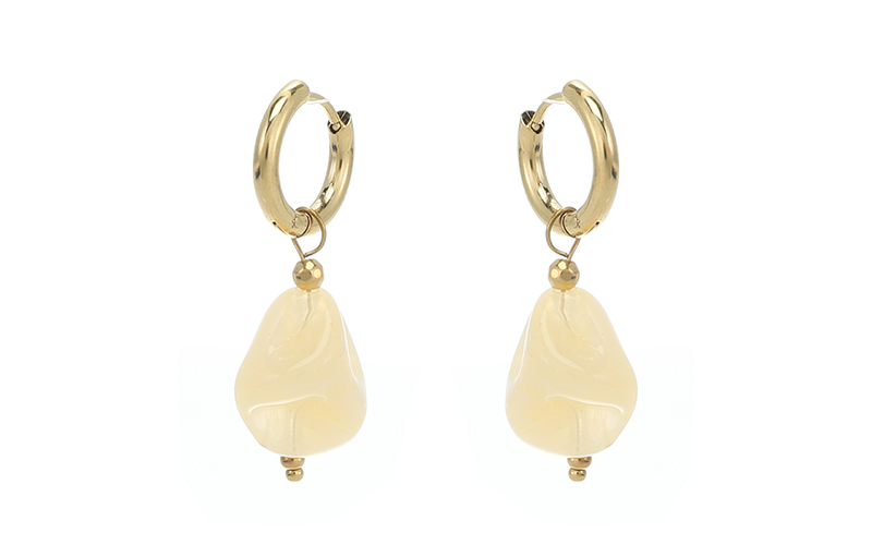 Beige Tori Boucles d'Oreilles