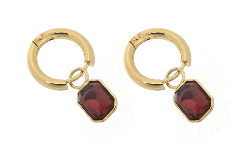 Boucles Burgundy Selina en situation