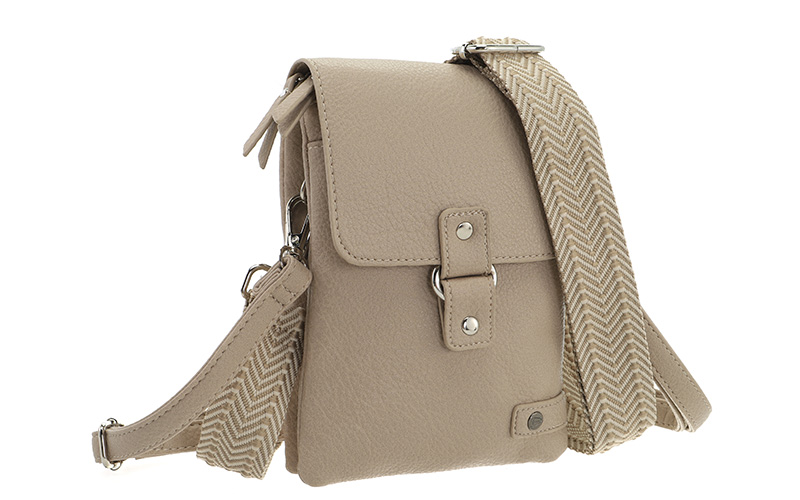 Taupe Telefoon- En Schoudertasje Keith – afbeelding 3