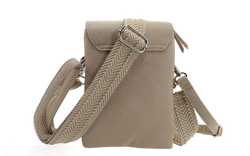 Taupe Telefoon- En Schoudertasje Keith – afbeelding 4