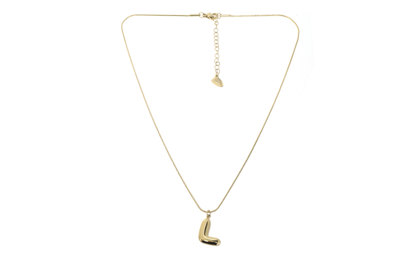 Collier Initiale Alpha L en situation