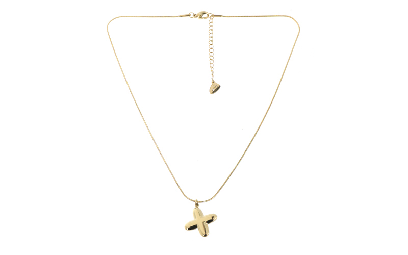 Collier Initiale Alpha X en situation
