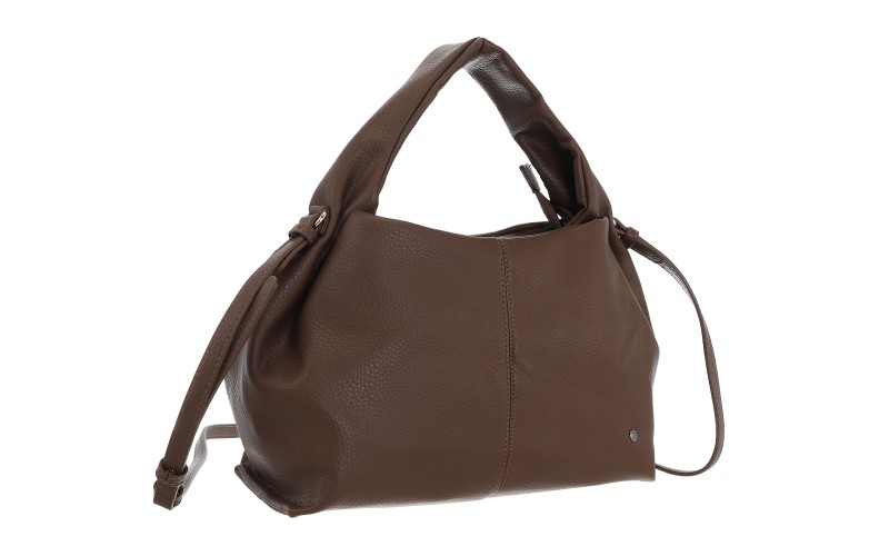 Dark Camel Handtas Quincy in gebruik