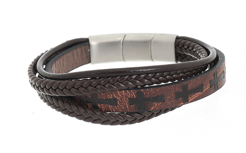 Brown Herenarmband Life