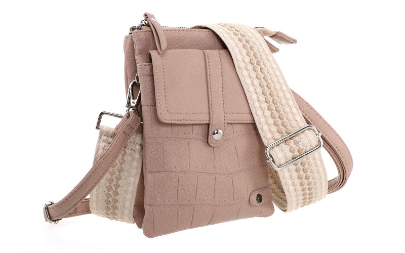 Vintage Pink Telefoon- En Schoudertasje Tyler – afbeelding 3