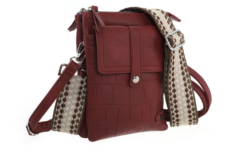 Burgundy Telefoon- En Schoudertasje Tyler