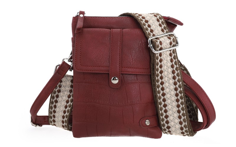 Burgundy Telefoon- En Schoudertasje Tyler – afbeelding 3
