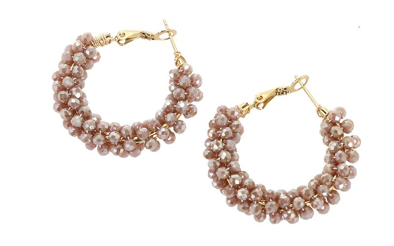 Brons Boucles d'Oreilles Helene en situation