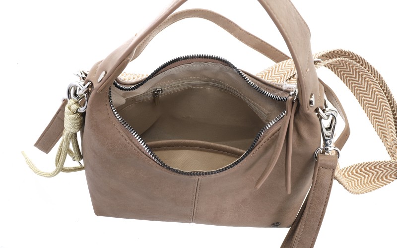 Taupe Quinn Schoudertasje – afbeelding 4