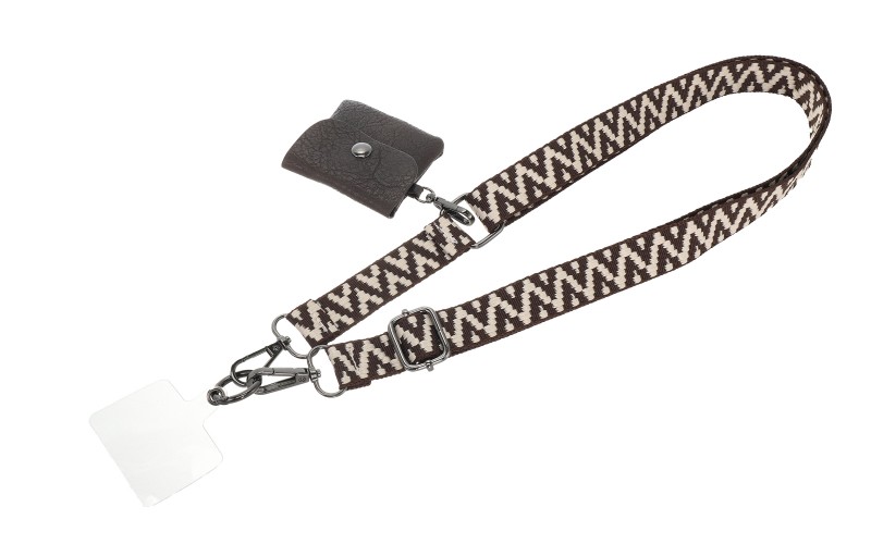 Browny Zigzag Telefoonstrap Jansje in gebruik