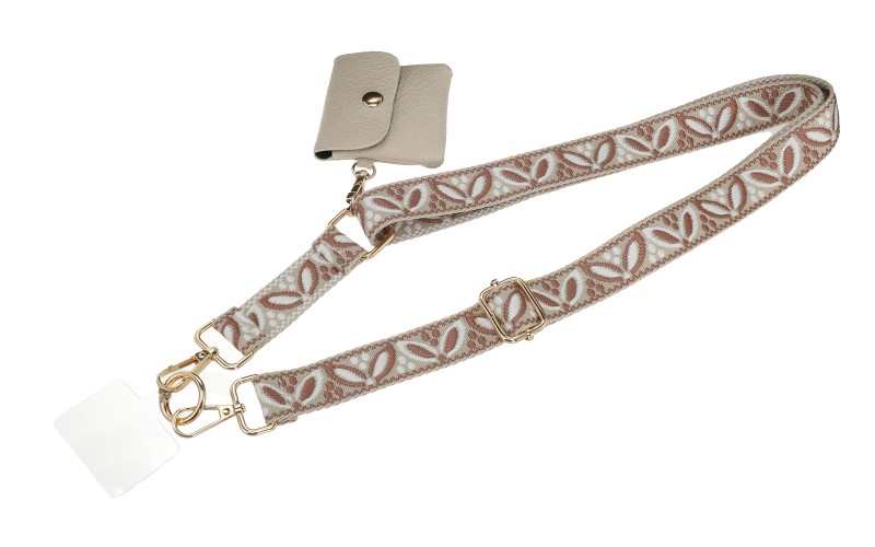 Vintage Leaf Telefoonstrap Jansje in gebruik