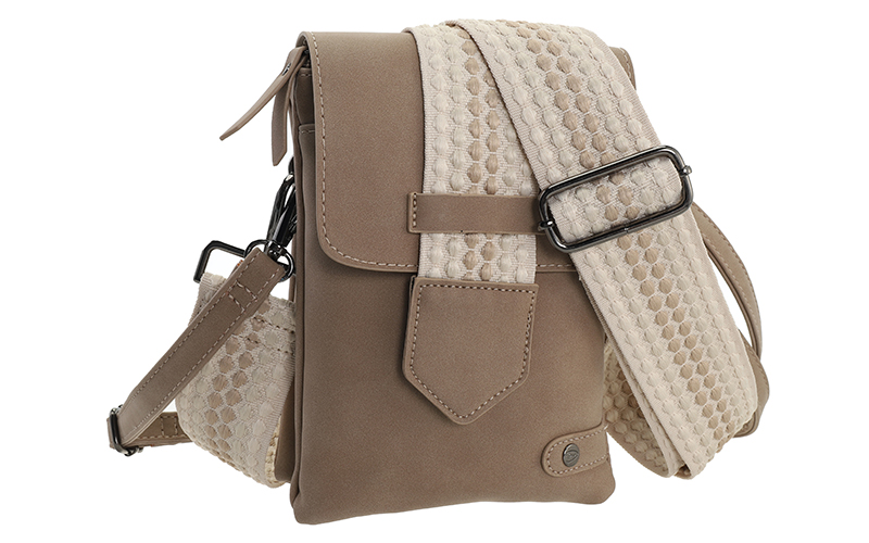 Taupe Crossbody En Telefoontasje Nancy / Metz – afbeelding 3