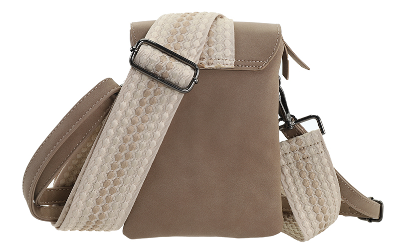 Taupe Crossbody En Telefoontasje Nancy / Metz – afbeelding 4