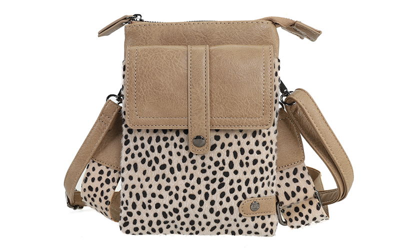 Khaki Dot Telefoon- En Schoudertasje Tyler