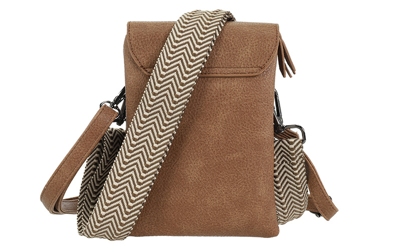 Camel Telefoon- En Schoudertasje Cesar – afbeelding 4