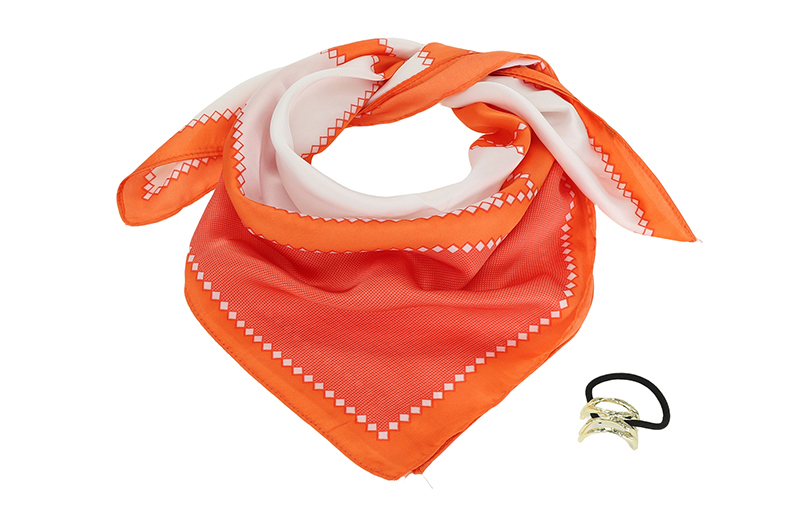 Orange St. Ives Sjaal – afbeelding 3