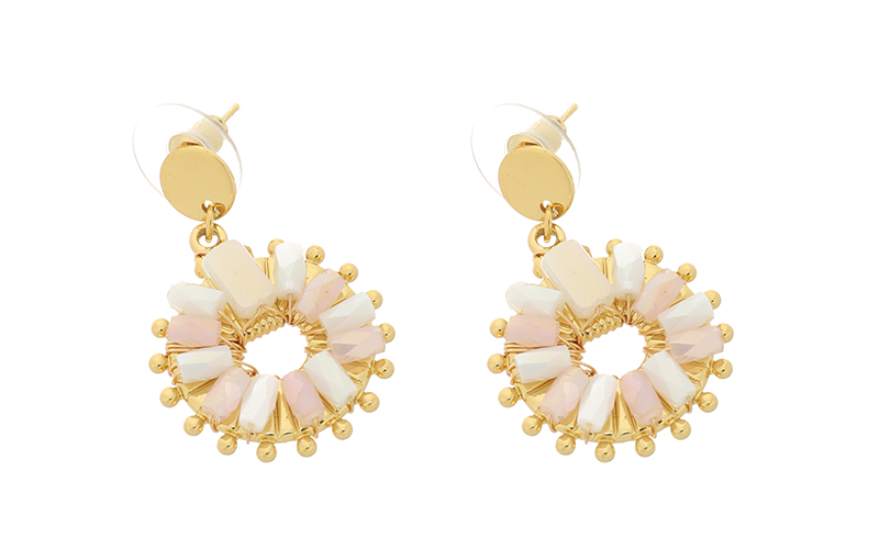 Boucles d'Oreilles Nala Champagne en situation