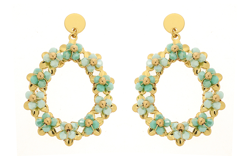 Boucles d'Oreilles Daniel Light Green