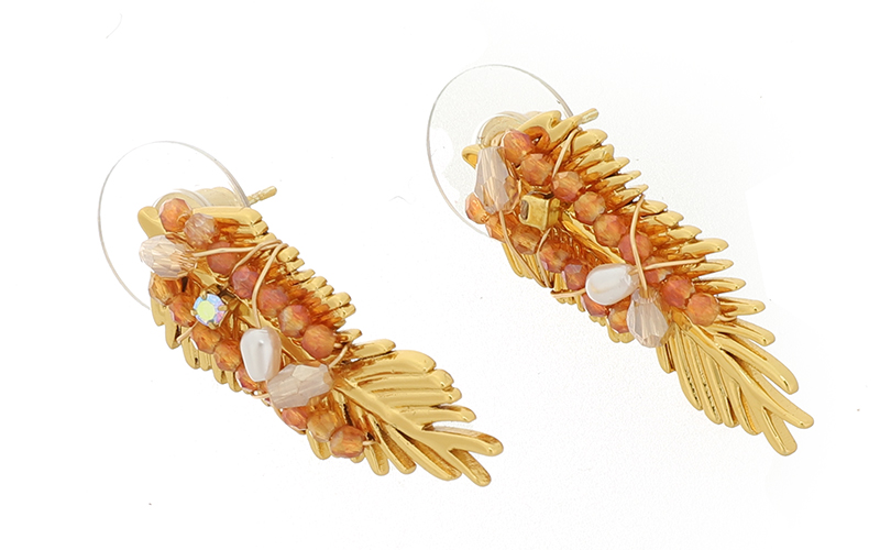 Boucles d'Oreilles Balu Champagne en situation