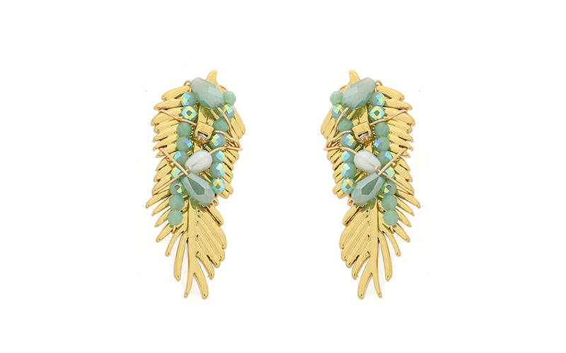 Boucles d'Oreilles Statement Balu Vert Clair
