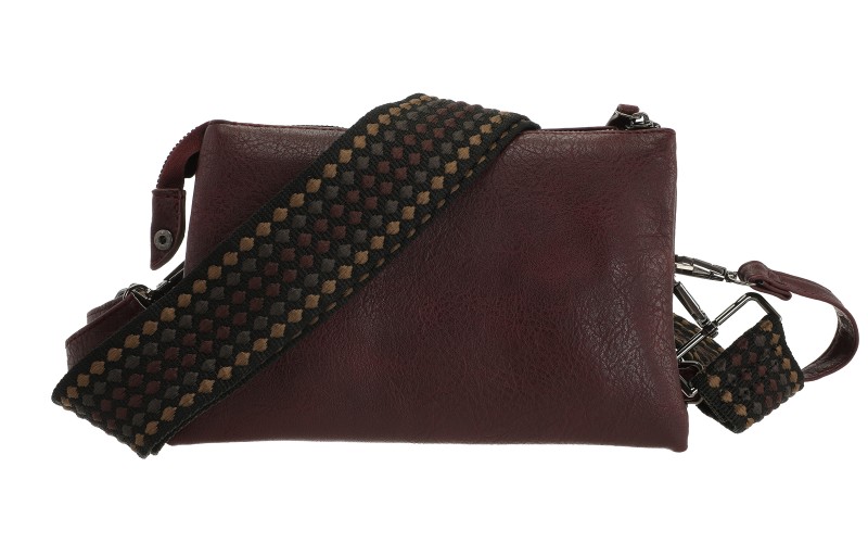 Burgundy New York Schoudertasje – afbeelding 3