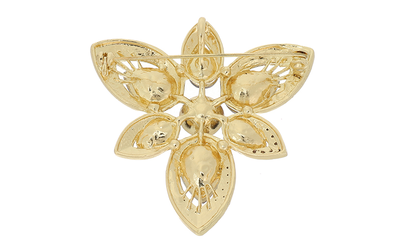 Broche Freesia Violet en situation