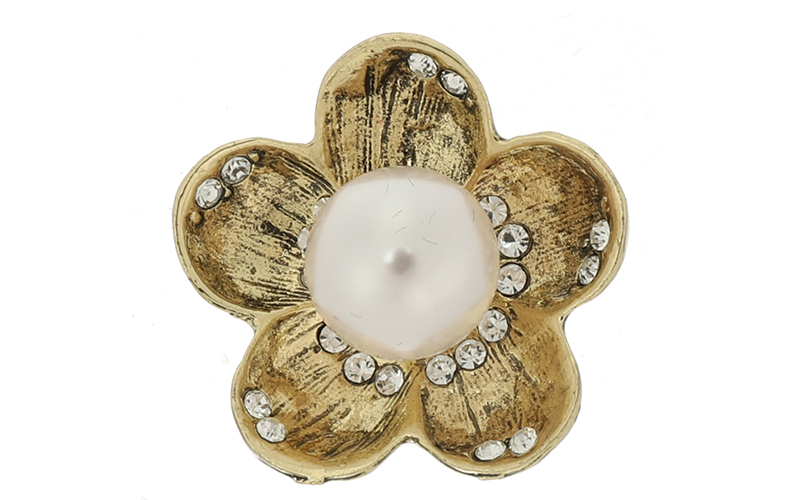 Broche Anémone Dorée Anemoon