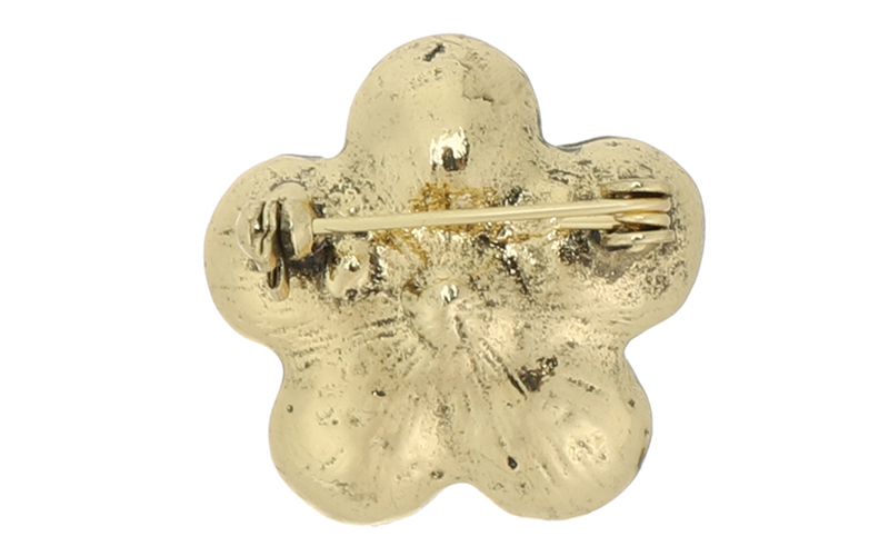 Broche Anémone Dorée Anemoon en situation