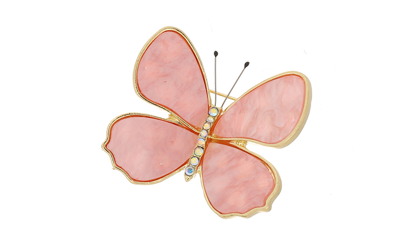 Broche Papillon Soft Pink Vlinder