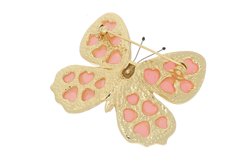 Broche Papillon Soft Pink Vlinder en situation