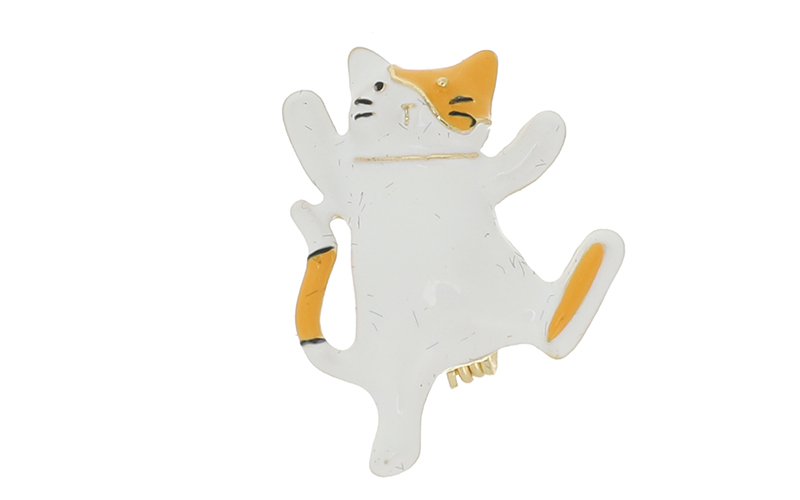 Broche Chat Natural Pom