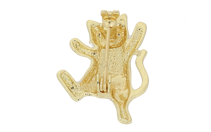 Broche Chat Natural Pom en situation