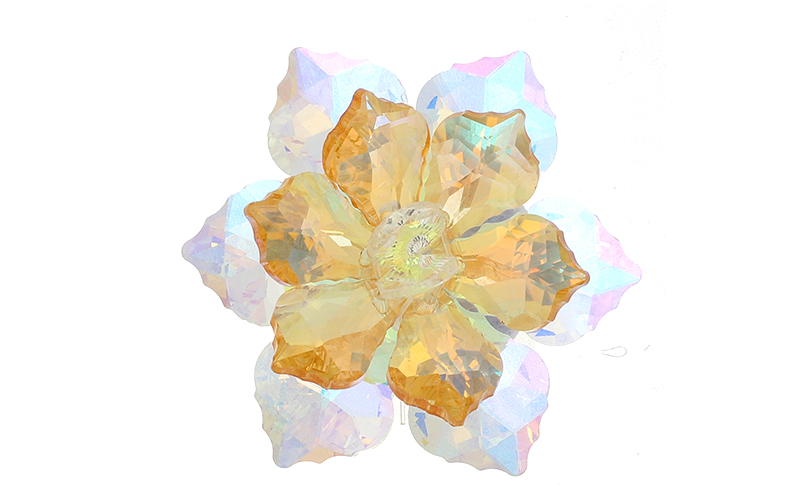 Broche Fleur Cristal Sun Akelei