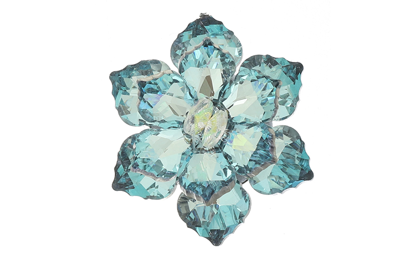 Broche Akelei Blue