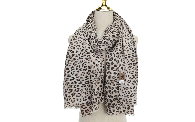 Beige Panter Piran Sjaal