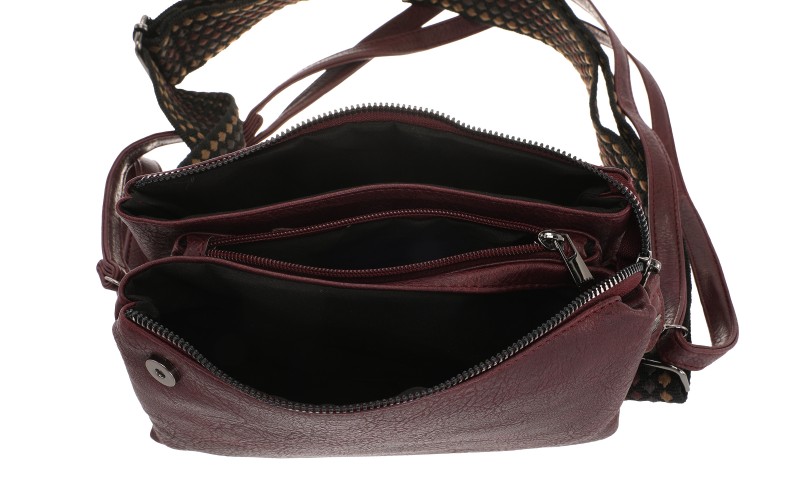 Burgundy New York Schoudertasje – afbeelding 4