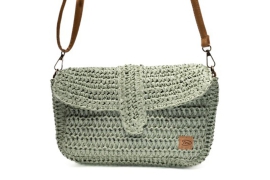 Licht Groen Gevlochten Damestas Crossbody Loenen