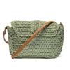 Licht Groen Gevlochten Damestas Crossbody Loenen – afbeelding 3