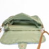 Licht Groen Gevlochten Damestas Crossbody Loenen – afbeelding 4
