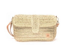Naturel Gevlochten Damestas Crossbody Loenen